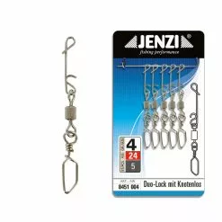 Jenzi NO KNOT-Verbinder Mit Duo-Lock Karabiner-Wirbel -Angelzubehör Verkäufe Jenzi Duo Lock mit Knotenlosverbinder 84510040Kqz42tFBJKbO 1280x1280