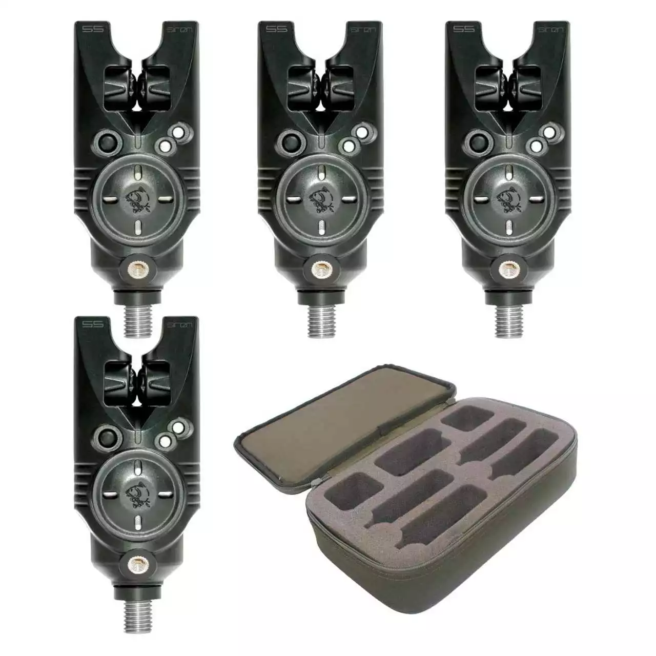 Nash Siren S5 4er Bissanzeiger Set Inkl. Case 1 Nash Siren S5 4er Bissanzeiger Set Inkl. Case